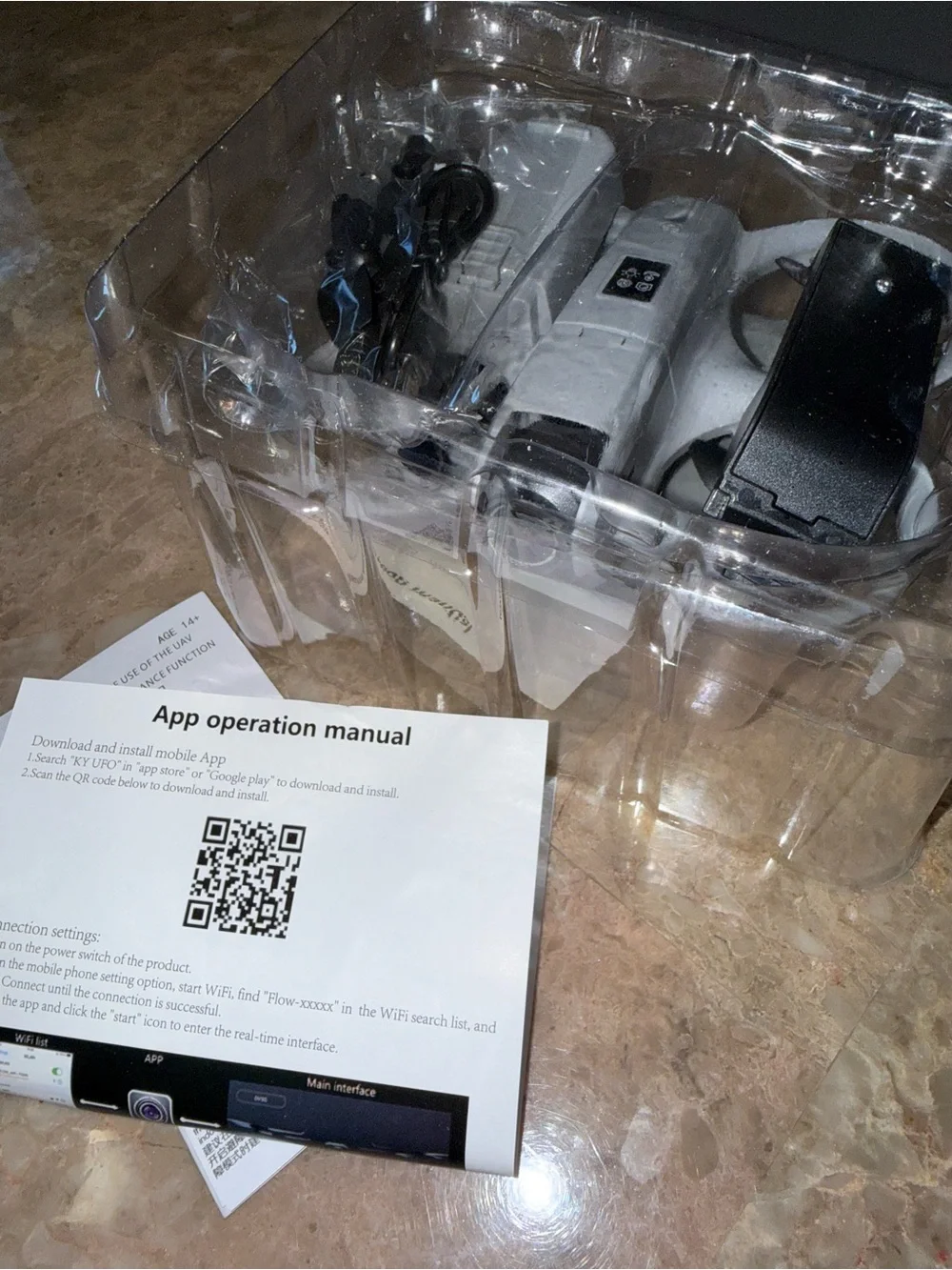 GT3 Mini Drone with Remote Controller - grey
